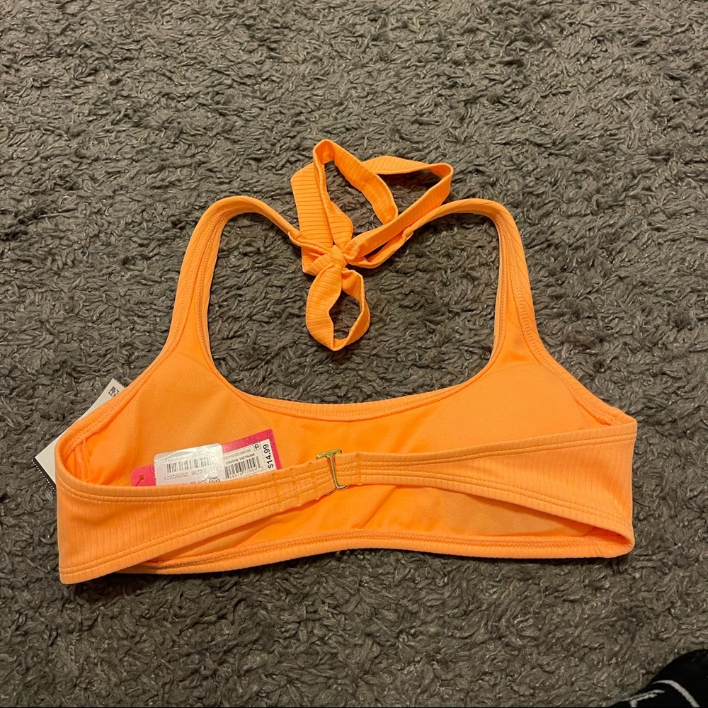 Bright orange bathing suit top!!
